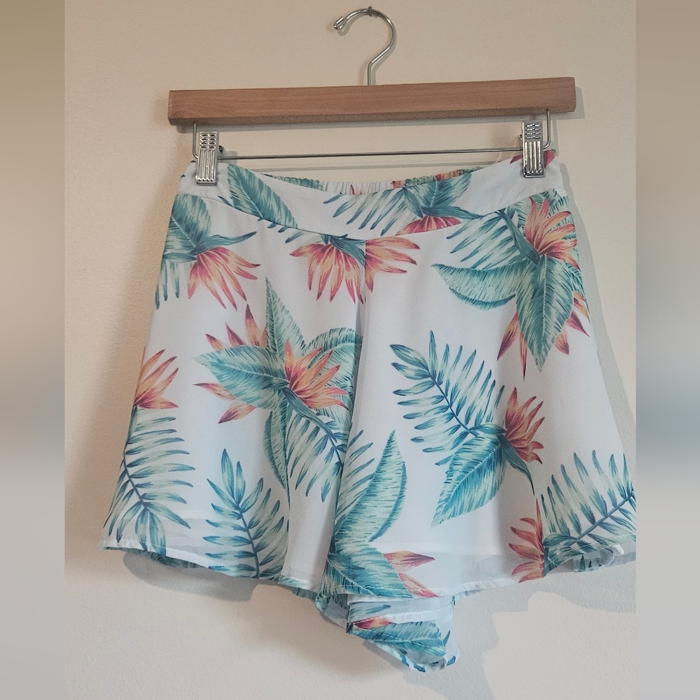 Adrienne Tropical Print Shorts!